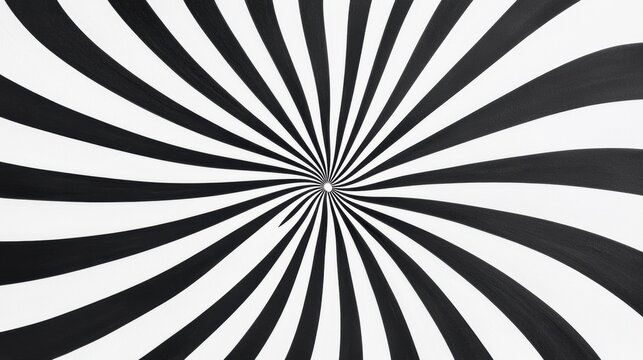 A black and white striped pattern radiating outwards from the center.
