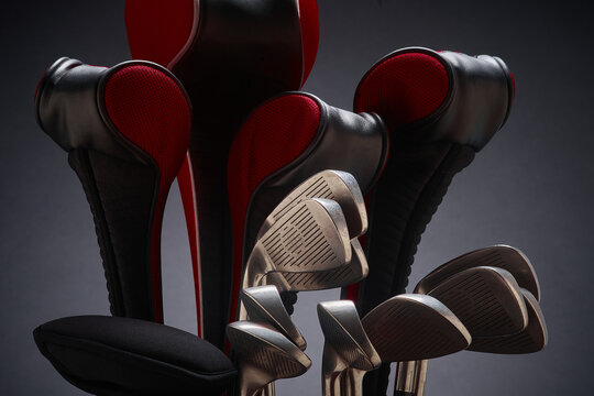 Seasoned set of golf clubs