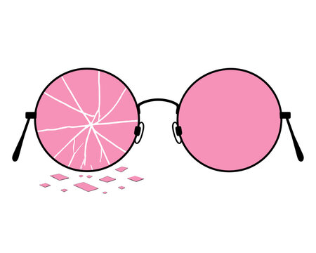 Seeing the world through a fractured lens: a reminder that our perspective can change with each crack.
