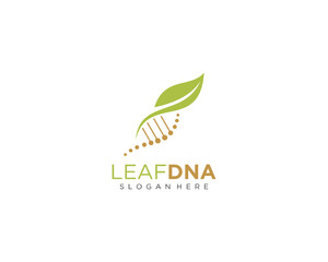 Fototapeta premium Leaf DNA logo