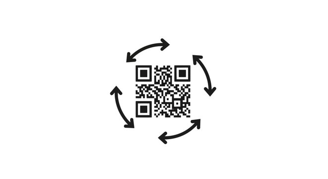 A Black And White Circular Diagram With Four Arrows Pointing In Different