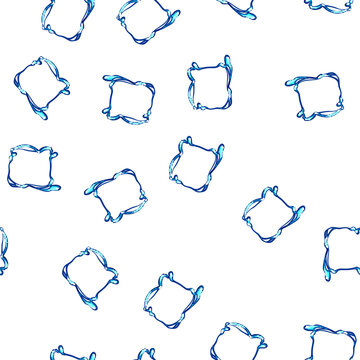 pattern diy slime frame cartoon. craft gooey, stretchy colorful, texture sensory diy slime frame sign vector