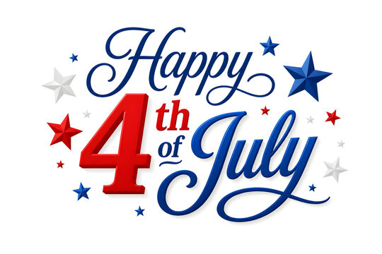 happy 4th of july image pic, happy 4th of july typography