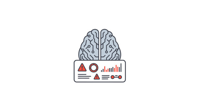 A Graphic Illustration Of A Brain With A Bar Graph On Top Of It The Brain