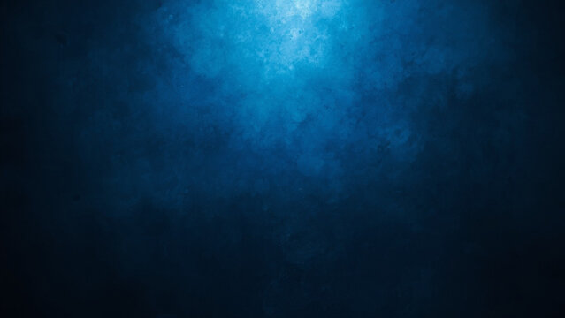 Wispy blue smoke particles drifting upwards against a dark textured background with subtle light diffusion