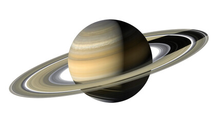 Saturn planet with prominent rings gas giant, solar system © dominica