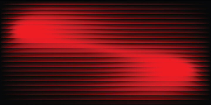 Red abstract horizontal lines blinds background