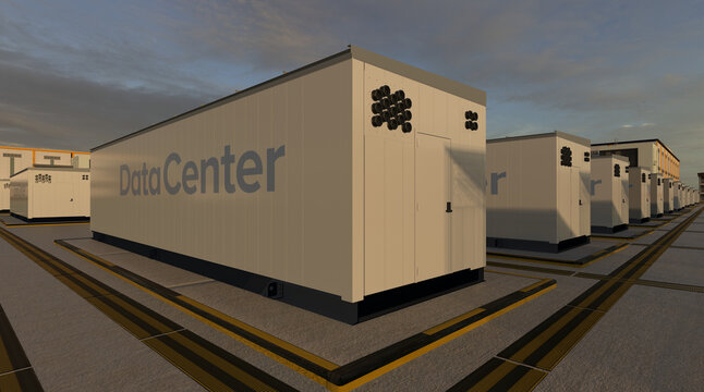 External containerized data storage containers
