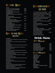 Fototapeta premium Food Menu