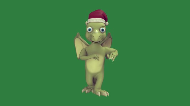 Turtle Wearing Animated Green Screen Chroma Key Background