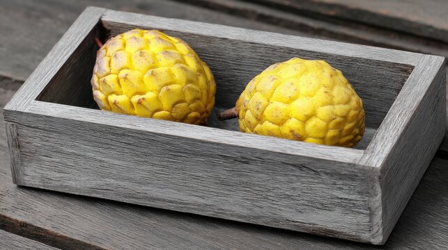 Artichoke Fruit in Wooden Box