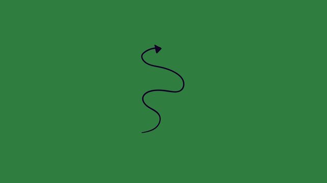 Drawing Snake Gesturemovement Animated Green Screen Chroma Key