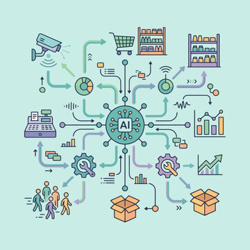 Artificial intelligence managing retail and logistics systems