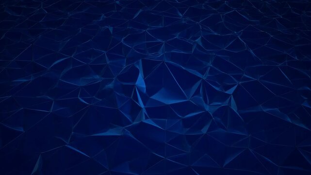 Abstract blue polygon background with corporate digital texture, faceted low poly pattern, dark gradient, and abstract geometric texture for modern business design, elegant corporate visual backdrop