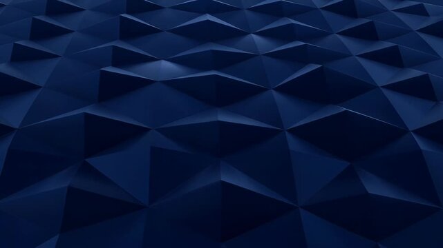 Corporate blue background abstract geometric pattern with dark polygon surface, triangle shapes, and modern low poly texture for seamless design SEO backdrop