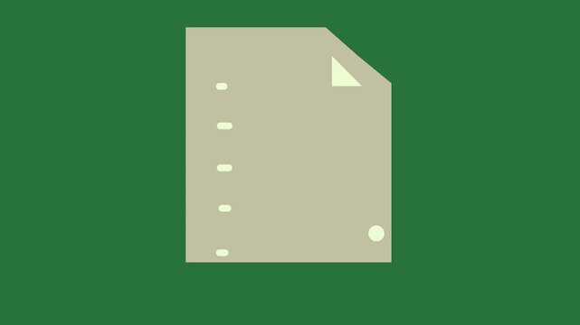 Border Folder Animated Green Screen Chroma Key Background