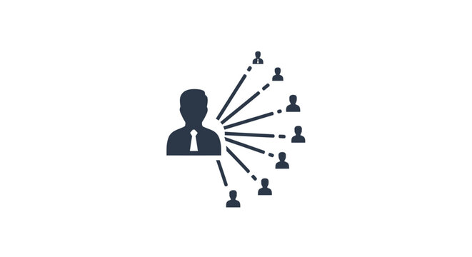A leader or manager connecting with team members.
