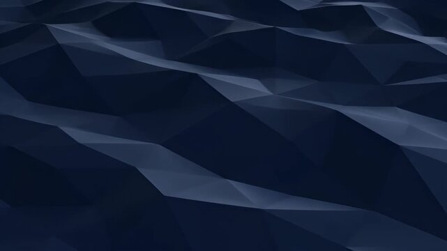 Abstract corporate blue background with geometric polygon pattern, dark shadow depth, abstract low poly wave pattern, modern digital design, clean dark texture, smooth layered surface, modern minimal