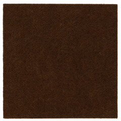 Fototapeta premium dark brown felt nonwoven fabric cut out