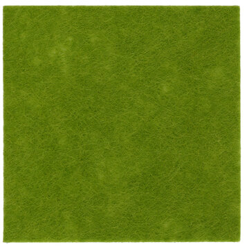 green felt nonwoven fabric cut out