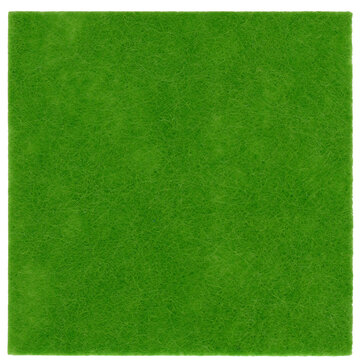 green felt nonwoven fabric cut out