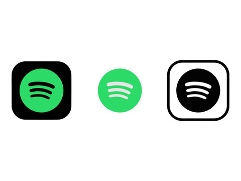 Spotify music streaming service mockup with music display theme, playlist interface, and playback screen design. Vector illustration for digital music platform sample UI. Spotify Music Player UI