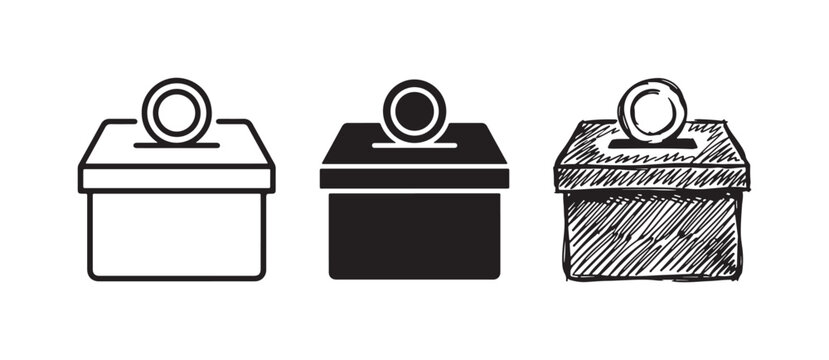 Collection of four baby socks or booties icons, in outline, solid black, hand-drawn sketch, and heavily textured visual styles.
