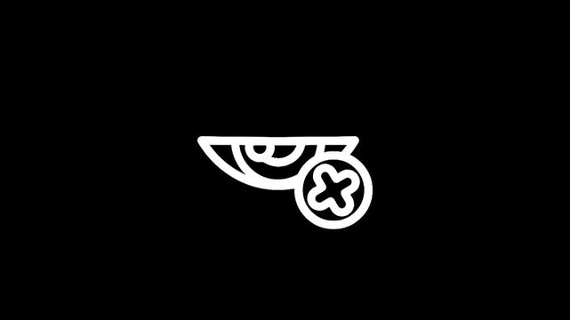 Stylized icon of an eye with a cross symbol indicating no or forbidden