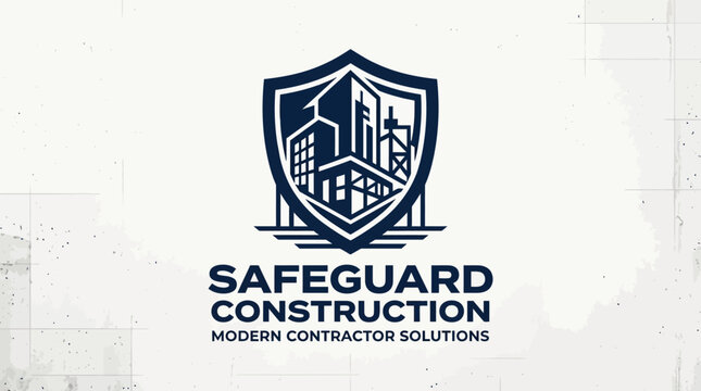 Safeguard Construction Company Logo Design.