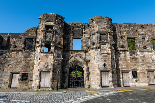 UK, Scotland, Stirling, Entrance gate of Mars Wark