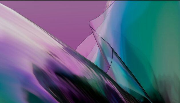 Abstract modern fluid gradient background with transparent flow