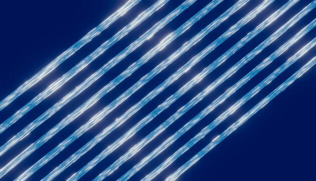 Abstract glowing blue lines showing network connectivity and speed