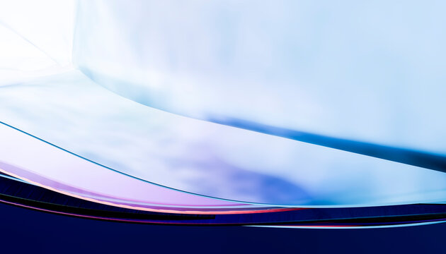 Abstract modern background with smooth fluid lines and blue gradient