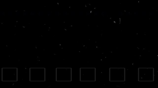film strip old overlay scratches background with tiny white specks. Suitable for abstract designs, backgrounds, and digital art projects.