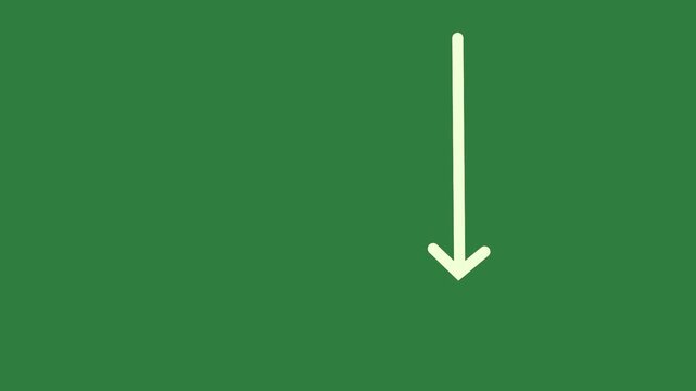 green screen arrow pointing up animated chromakey colorful motion style expression creative illustration cartoonish elements gesture backgrounds