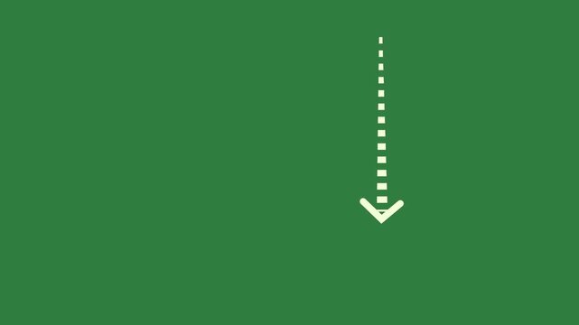 green screen arrow animated chromakey composition illustration motion colorful cartoonish gesture scene figure elements design depth