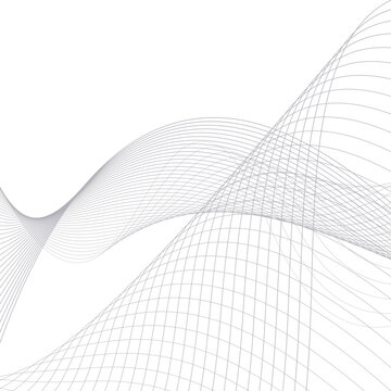 Abstract wavy stripes. Wave lines isolated white background. Element for design. Vector illustration stock illustration