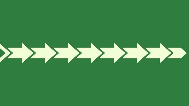 green arrows pointing in different directions green screen animated chromakey illustration cartoonish figure creative colorful movement depth
