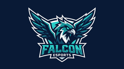 Naklejka premium Falcon Bird Logo Design.