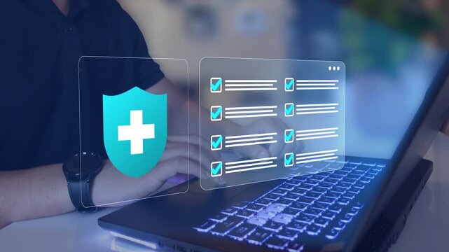 Healthcare information management. Medical electronic database and patient documents.