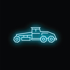 Fototapeta premium Motor grader representing construction and infrastructure road building