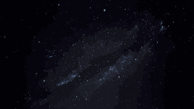 Milky way galaxy with starry night sky and cosmic dust clouds