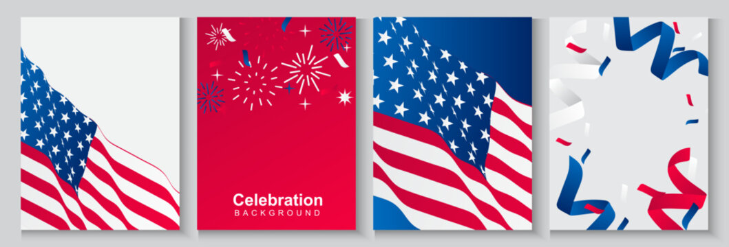 Happy Fourth of July Independence day USA Background,  250th anniversary banner, America 250 years Independence or , veterans, labor, memorial and other events, Vector illustration.