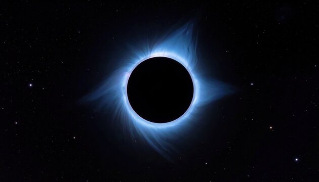 Ethereal Eclipse - A Celestial Dance of Light and Shadow.