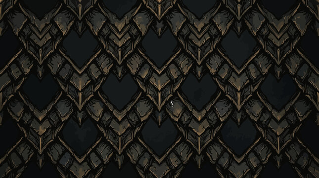 Black and green snake skin.