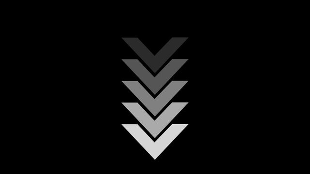 Arrow loop animation concept. Animated arrows for the overlay video layer.