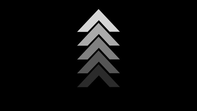 Arrow loop animation concept. Animated arrows for the overlay video layer.