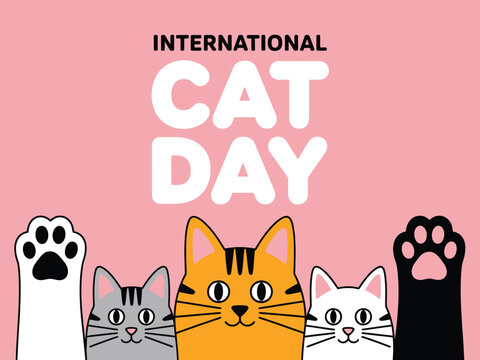 Cats Celebrating International Cat Day
