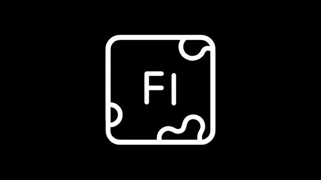 Flerovium element 114 symbol FI atomic number scientific symbol