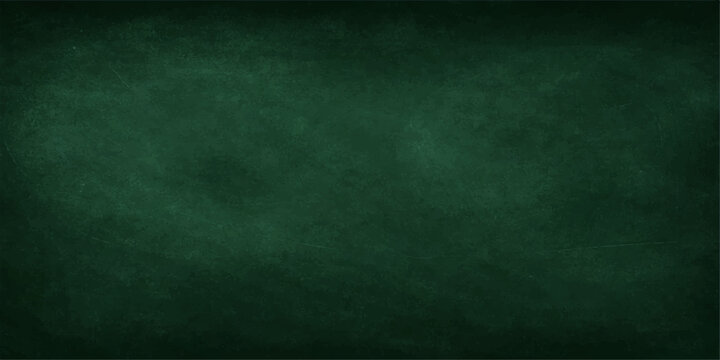 An empty green chalkboard, showing a textured, dusty surface perfect for education or creative ideas.